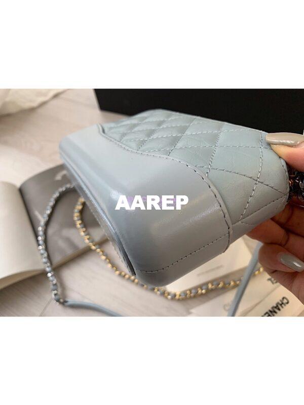Replica Chanel Gabrielle Clutch With Chain A94505 Sky Blue 8