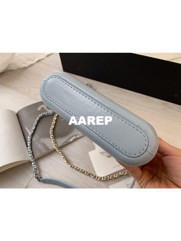 Replica Chanel Gabrielle Clutch With Chain A94505 Sky Blue 9