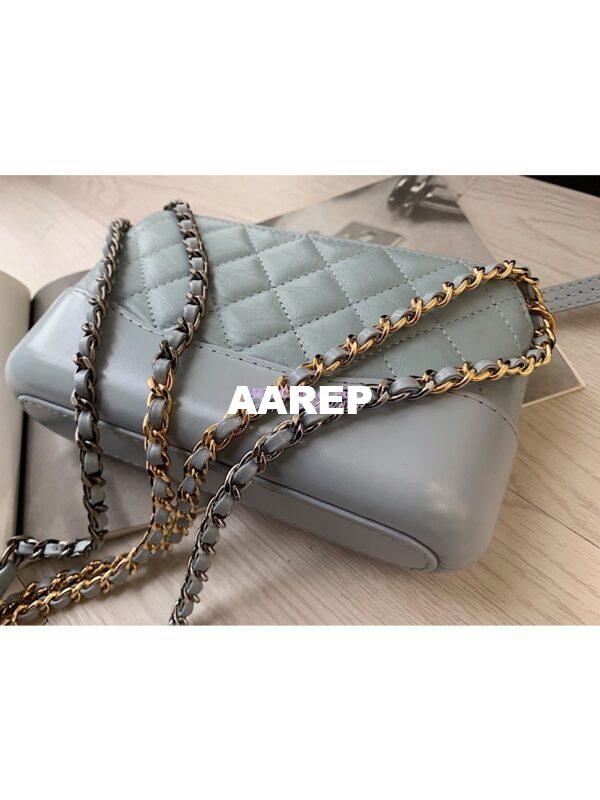 Replica Chanel Gabrielle Clutch With Chain A94505 Sky Blue 10