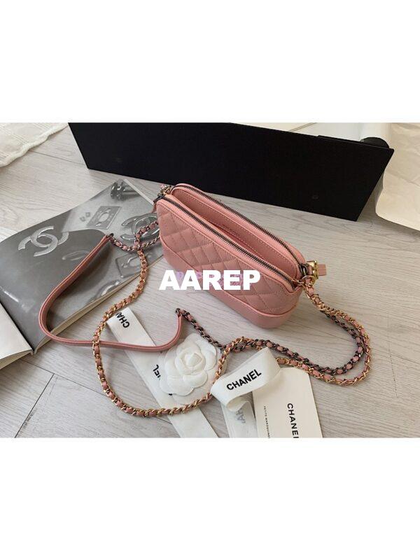 Replica Chanel Gabrielle Clutch With Chain A94505 Pink 10