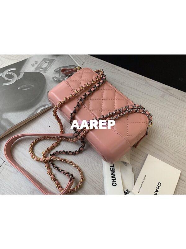 Replica Chanel Gabrielle Clutch With Chain A94505 Pink 11