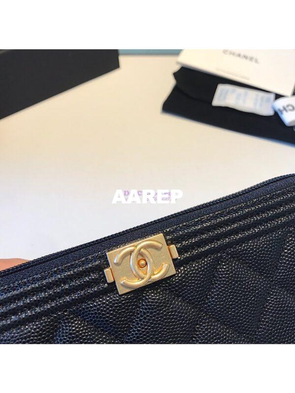 Replica Chanel Boy Long Zipped Wallet Caviar A80288 8