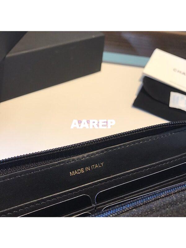 Replica Chanel Boy Long Zipped Wallet Caviar A80288 12