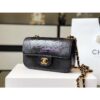Replica Chanel Lizard Leather Small 20cm Classic Flap Bag White