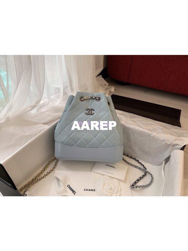 Replica Chanel Gabrielle Backpack A94485 Light Blue 3