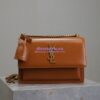 Replica Saint Laurent YSL Calypso In Lambskin 734153 Dark Toffee 2