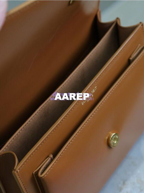 Replica YSL Saint Laurent Medium Sunset Monogram in Smooth Leather 442906 Brown 9