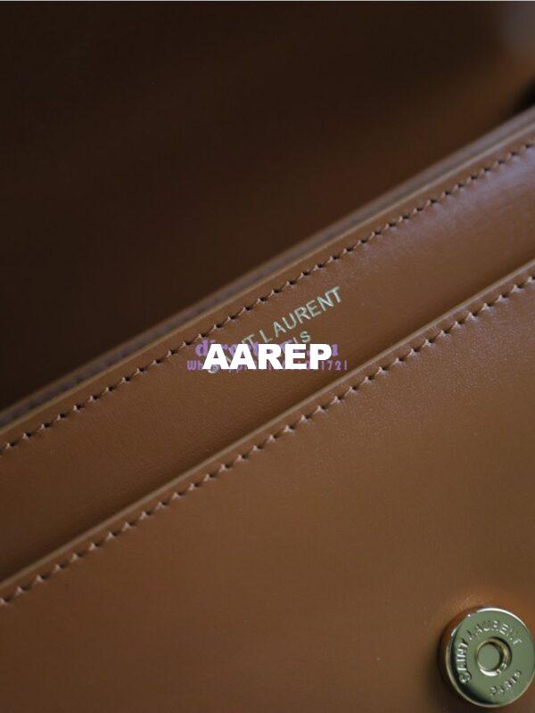 Replica YSL Saint Laurent Medium Sunset Monogram in Smooth Leather 442906 Brown 10