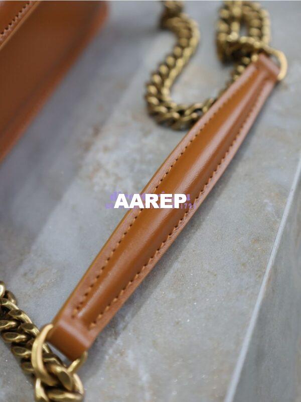 Replica YSL Saint Laurent Medium Sunset Monogram in Smooth Leather 442906 Brown 11