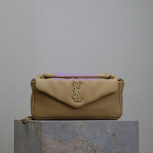 Replica Saint Laurent YSL Calypso In Lambskin 734153 Dark Toffee