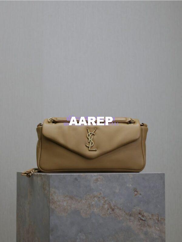 Replica Saint Laurent YSL Calypso In Lambskin 734153 Dark Toffee 3