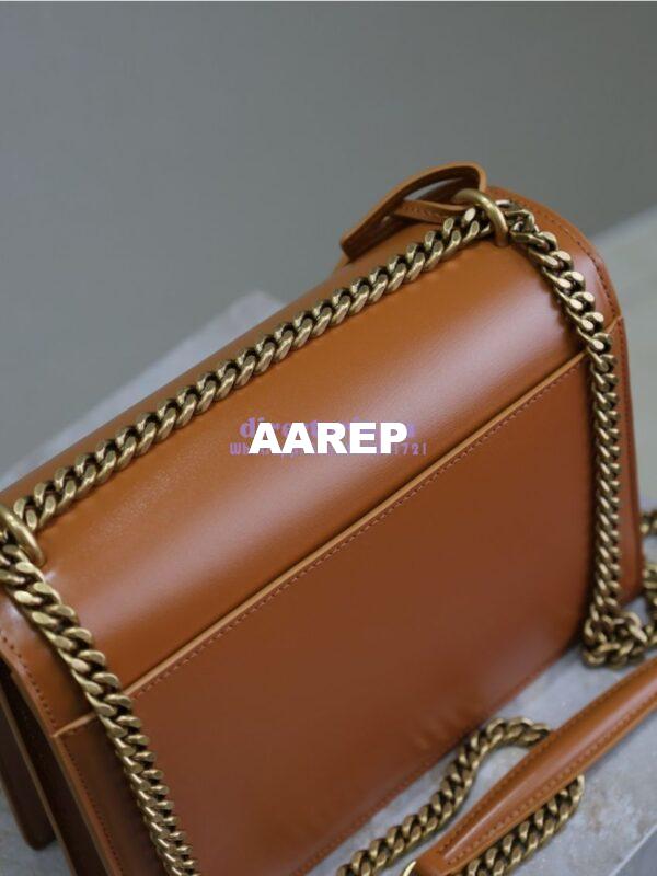 Replica YSL Saint Laurent Medium Sunset Monogram in Smooth Leather 442906 Brown 14