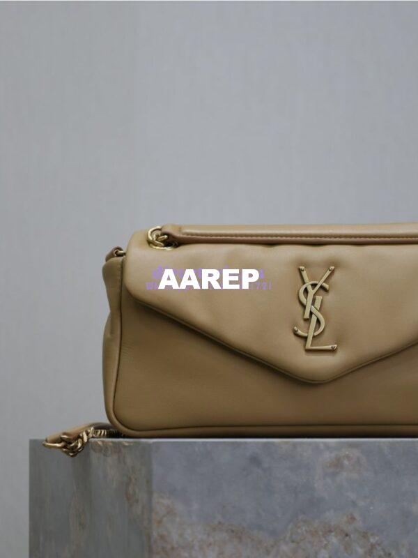 Replica Saint Laurent YSL Calypso In Lambskin 734153 Dark Toffee 7