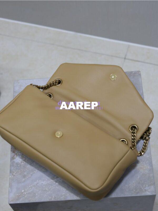Replica Saint Laurent YSL Calypso In Lambskin 734153 Dark Toffee 10