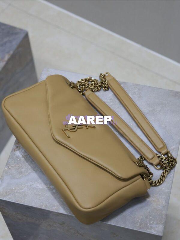 Replica Saint Laurent YSL Calypso In Lambskin 734153 Dark Toffee 11