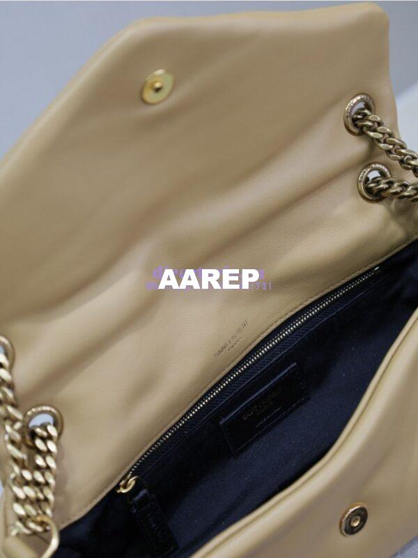 Replica Saint Laurent YSL Calypso In Lambskin 734153 Dark Toffee 12