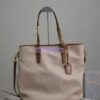 Replica YSL Saint Laurent In Canvas And Vegetable-tanned Leather East-West 773705 Desert Dust And Brick 2