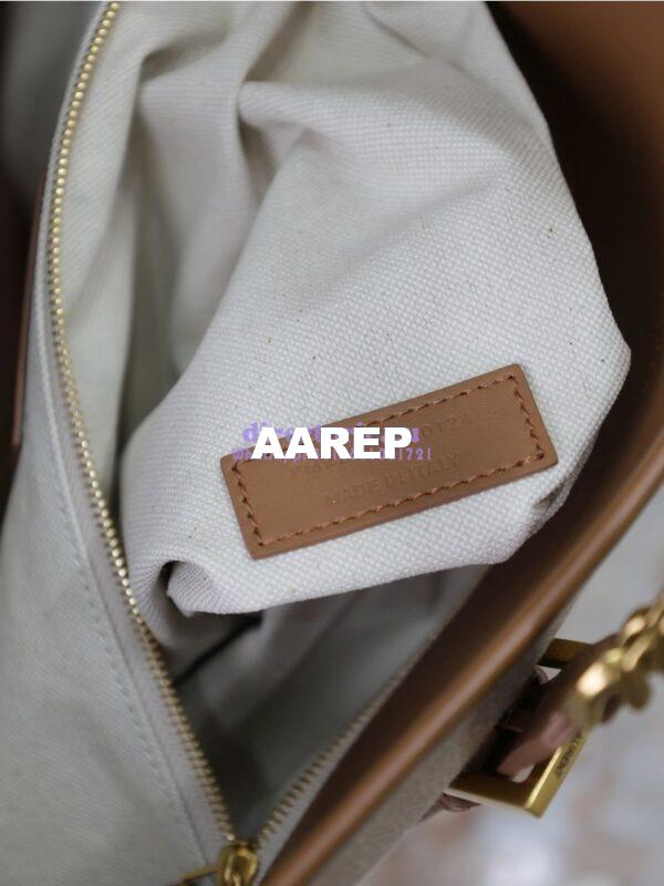 Replica YSL Saint Laurent In Canvas And Vegetable-tanned Leather North-South 781302 Desert Dust And Brick 11
