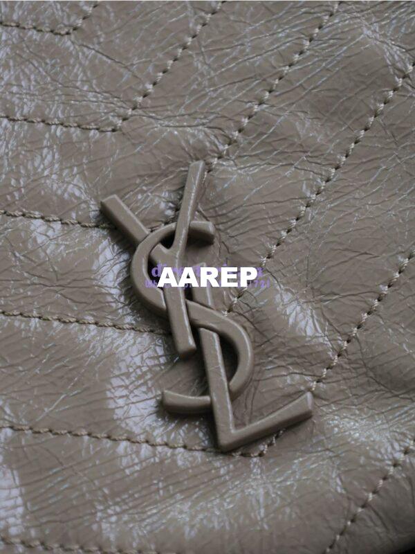Replica Saint Laurent YSL Niki Medium Shopping Bag In Crinkled Vintage Leather 577999 Beige 11