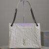 Replica Saint Laurent YSL Niki Medium Shopping Bag In Crinkled Vintage Leather 577999 Beige