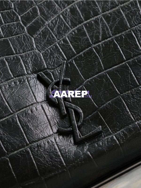 Replica YSL Saint Laurent Niki Shopping In Crocodile-embossed Leather 5912261 7