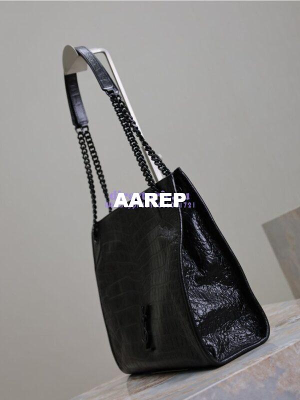 Replica YSL Saint Laurent Niki Shopping In Crocodile-embossed Leather 5912261 11
