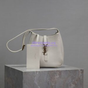 Replica YSL Saint Laurent Le 5 À 7 Supple Baby In Deer Grained Leather 809461 Blanc