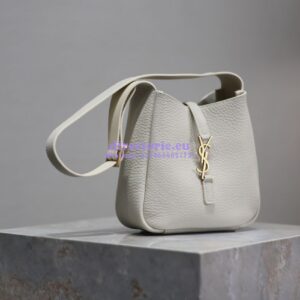 Replica YSL Saint Laurent Le 5 À 7 Supple Baby In Deer Grained Leather 809461 Blanc 2