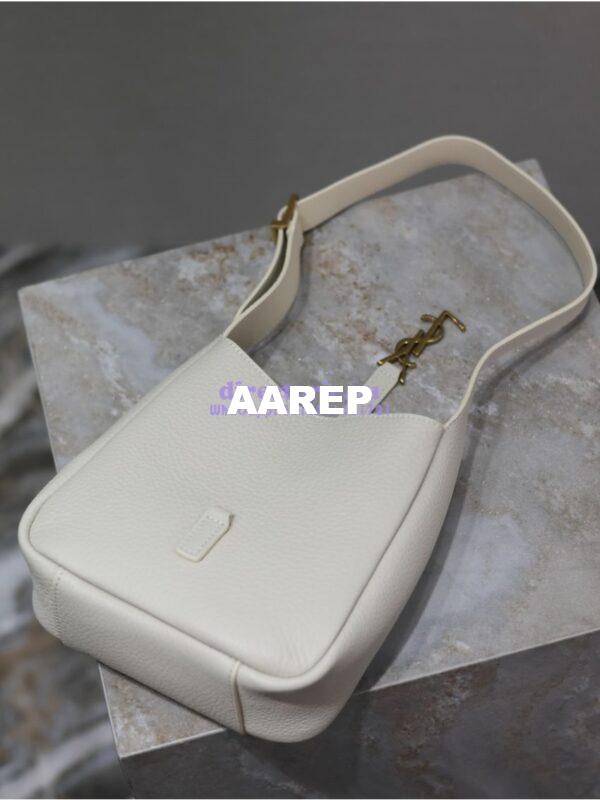 Replica YSL Saint Laurent Le 5 À 7 Supple Baby In Deer Grained Leather 809461 Blanc 10