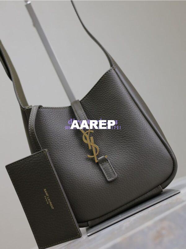 Replica YSL Saint Laurent Le 5 À 7 Supple Baby In Deer Grained Leather 809461 Light Musk 5