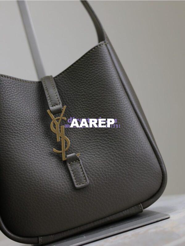 Replica YSL Saint Laurent Le 5 À 7 Supple Baby In Deer Grained Leather 809461 Light Musk 9