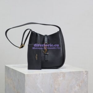 Replica YSL Saint Laurent Le 5 À 7 Supple Baby In Deer Grained Leather 809461 Black