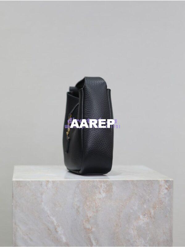 Replica YSL Saint Laurent Le 5 À 7 Supple Baby In Deer Grained Leather 809461 Black 9