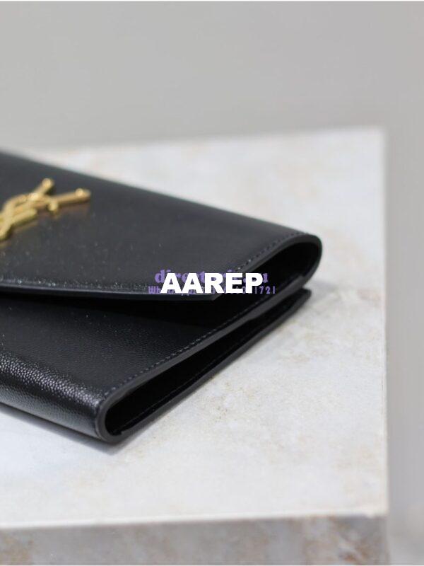 Replica Saint Laurent YSL Uptown Large Wallet In Grain De Poudre Leather 5821241 7