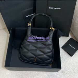 Replica YSL Saint Laurent Sade Hobo In Lambskin 7936081 Black