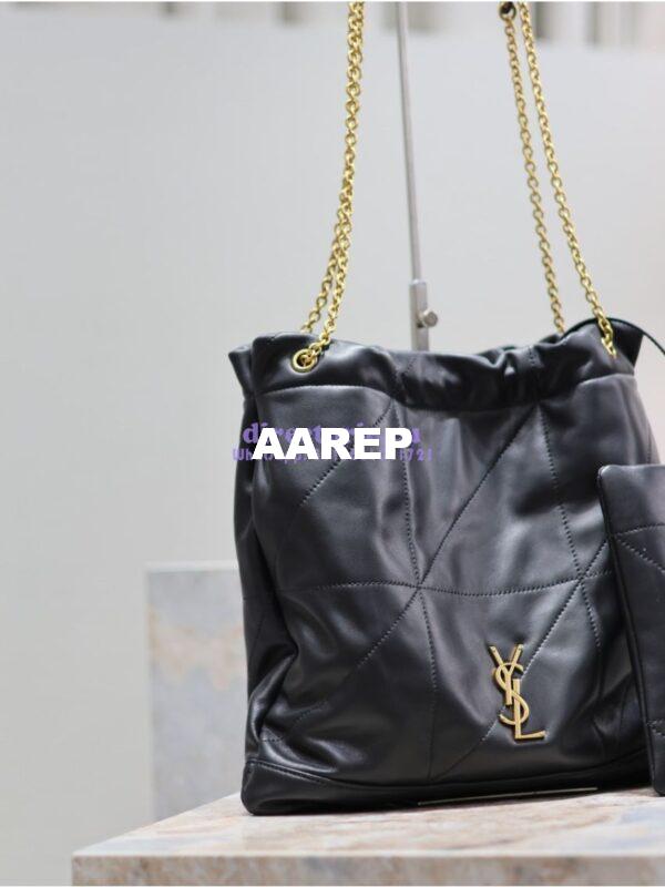 Replica YSL Saint Laurent Jamie 4.3 Pochon In Lambskin 781666 Black 7