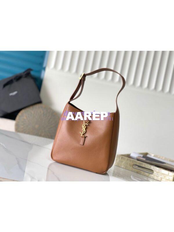 Replica YSL Saint Laurent Le 5 À 7 Supple Small In Grained Leather 713938 Caramel 4