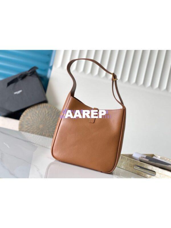 Replica YSL Saint Laurent Le 5 À 7 Supple Small In Grained Leather 713938 Caramel 12