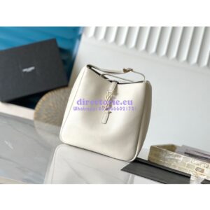 Replica YSL Saint Laurent Le 5 À 7 Supple Small In Grained Leather 713938 Blanc 2