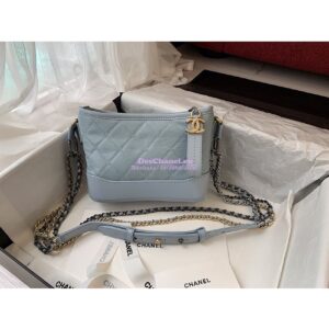 Replica Chanel Gabrielle Hobo Bag Light Blue A91810