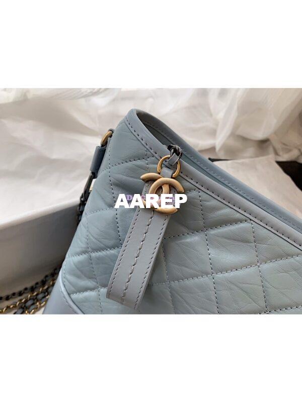 Replica Chanel Gabrielle Hobo Bag Light Blue A91810 13