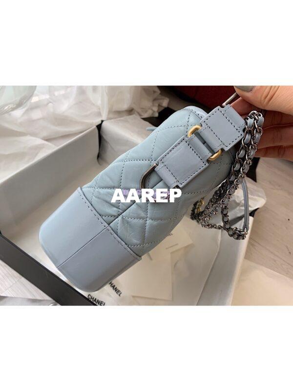 Replica Chanel Gabrielle Hobo Bag Light Blue A91810 14