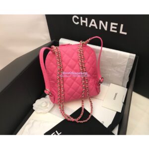 Replica Chanel CC Day Grained Calfskin Backpack AS0004 Pink 2