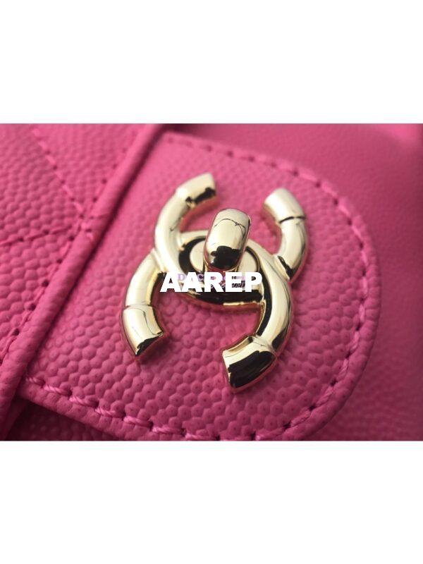 Replica Chanel CC Day Grained Calfskin Backpack AS0004 Pink 7