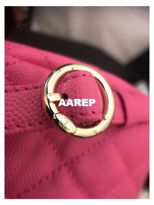 Replica Chanel CC Day Grained Calfskin Backpack AS0004 Pink 8