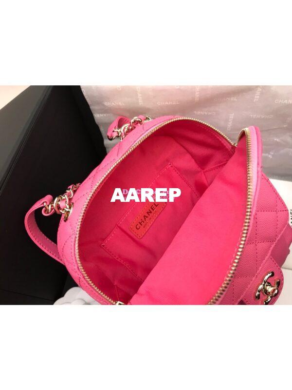 Replica Chanel CC Day Grained Calfskin Backpack AS0004 Pink 9