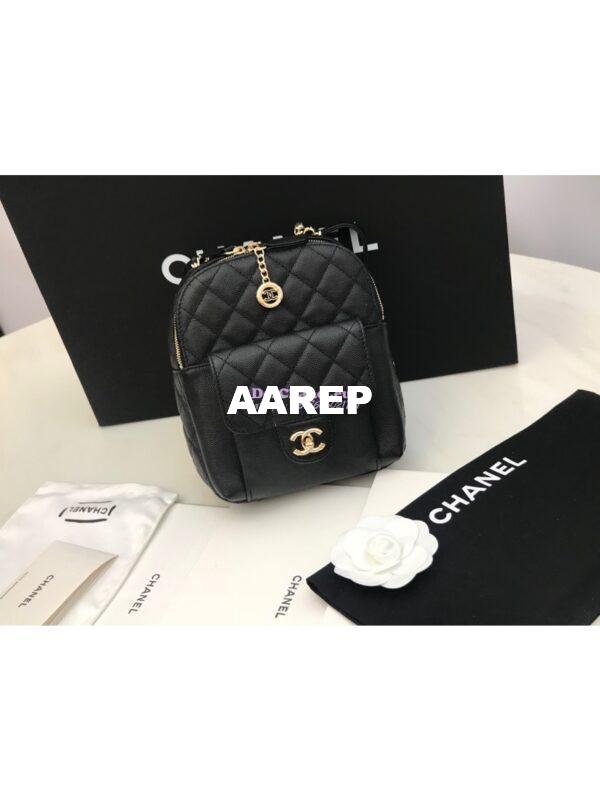 Replica Chanel CC Day Grained Calfskin Backpack AS0004 3