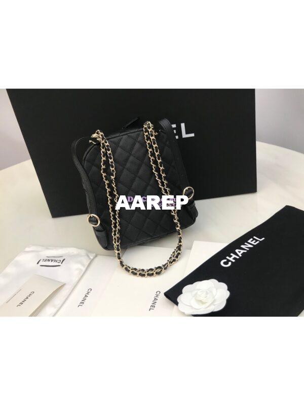 Replica Chanel CC Day Grained Calfskin Backpack AS0004 4