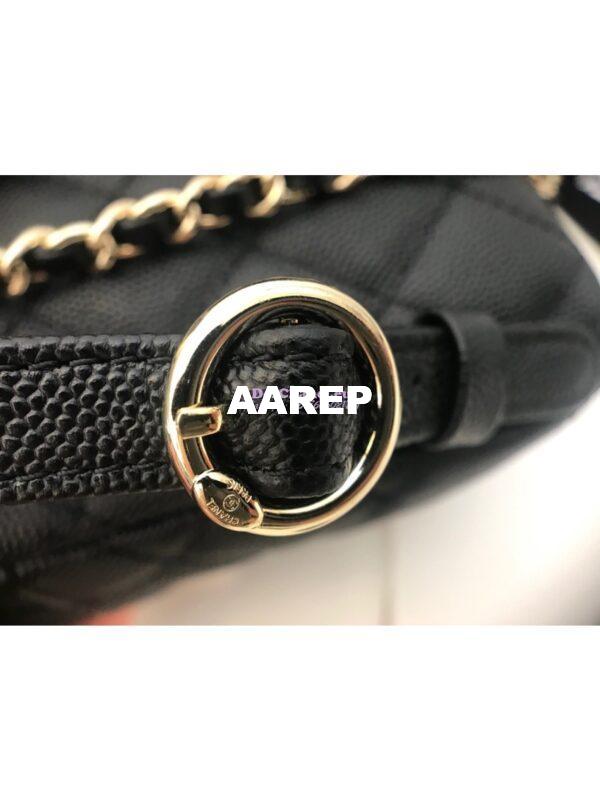 Replica Chanel CC Day Grained Calfskin Backpack AS0004 10