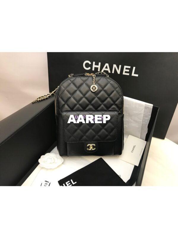 Replica Chanel CC Day Grained Calfskin Backpack AS0004 14